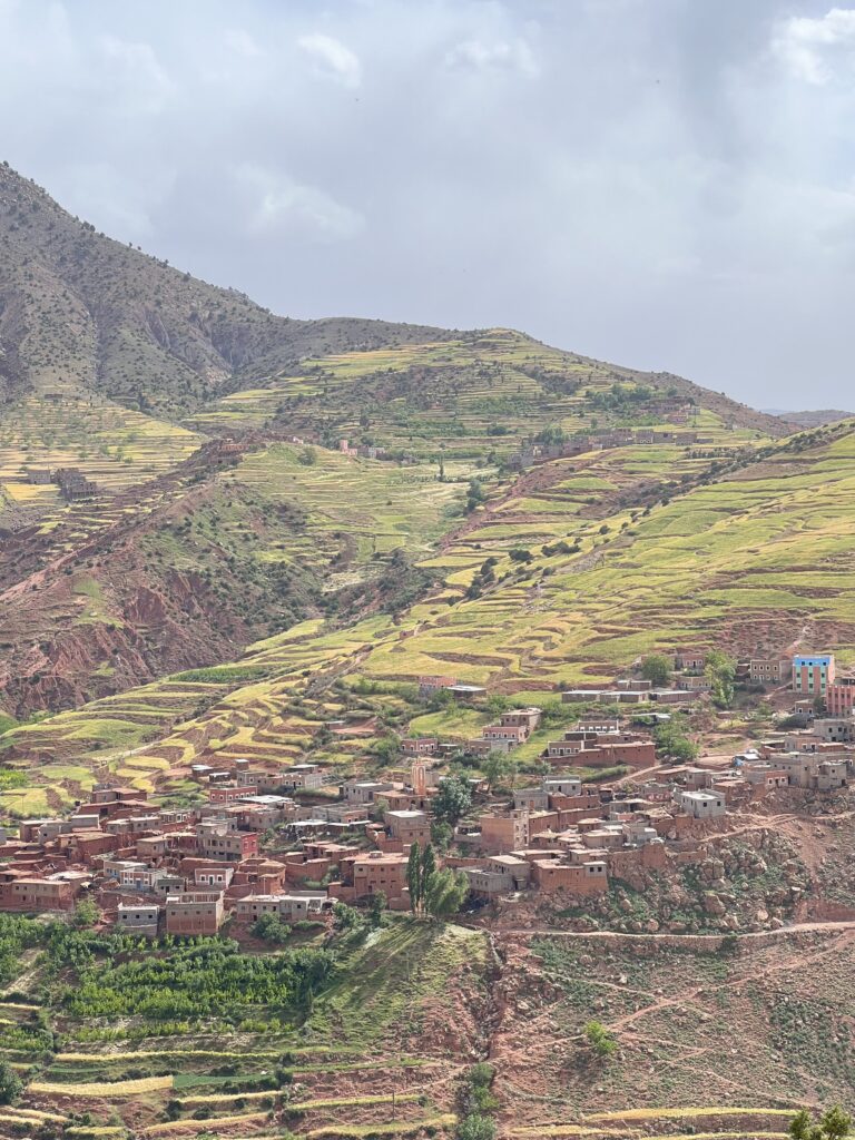 traditional berber village in the atlas mountains